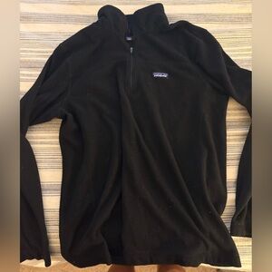 Patagonia Men's Zip-Up Black Sweater